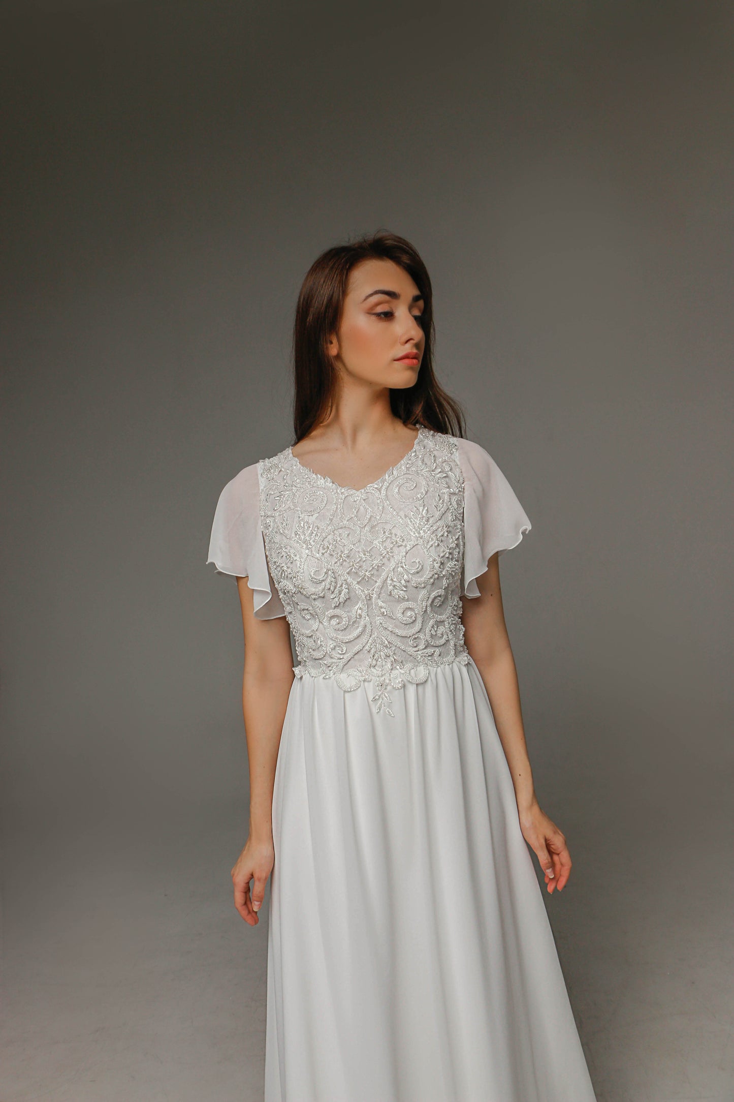 V0011,Summer Wedding Dress, Glamorous Wedding Dress