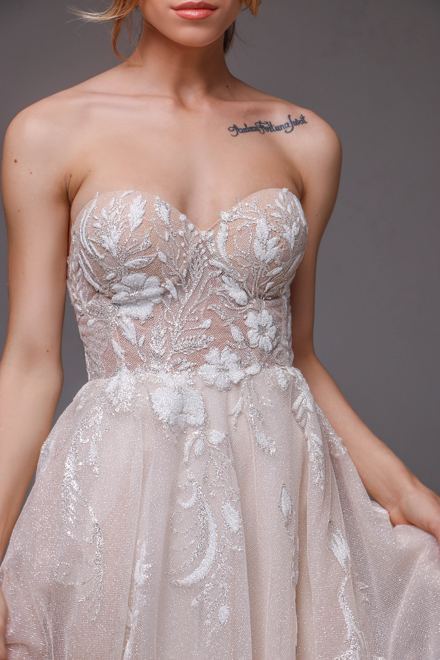 V0113, Sleeveless Wedding Dress, Boho Wedding Dress