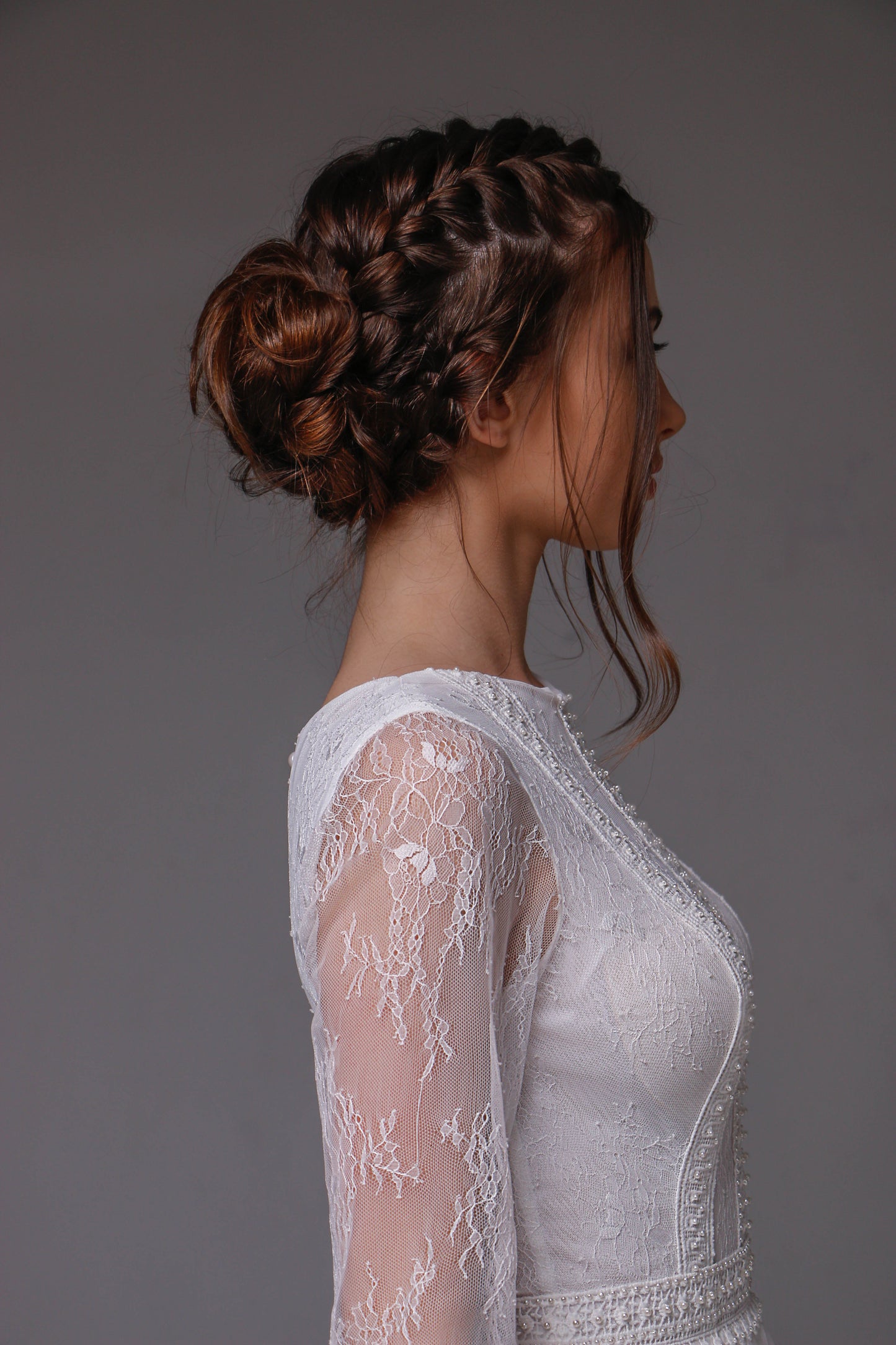 V0114,Long Sleeve Wedding Dress, Shifon Wedding Dress