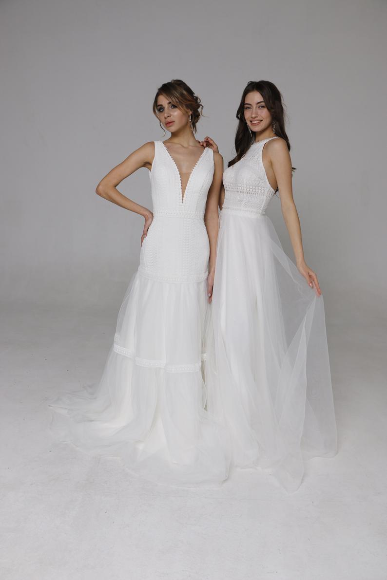 Wedding Dresses "Jilll" Sleeveless Wedding Gown
